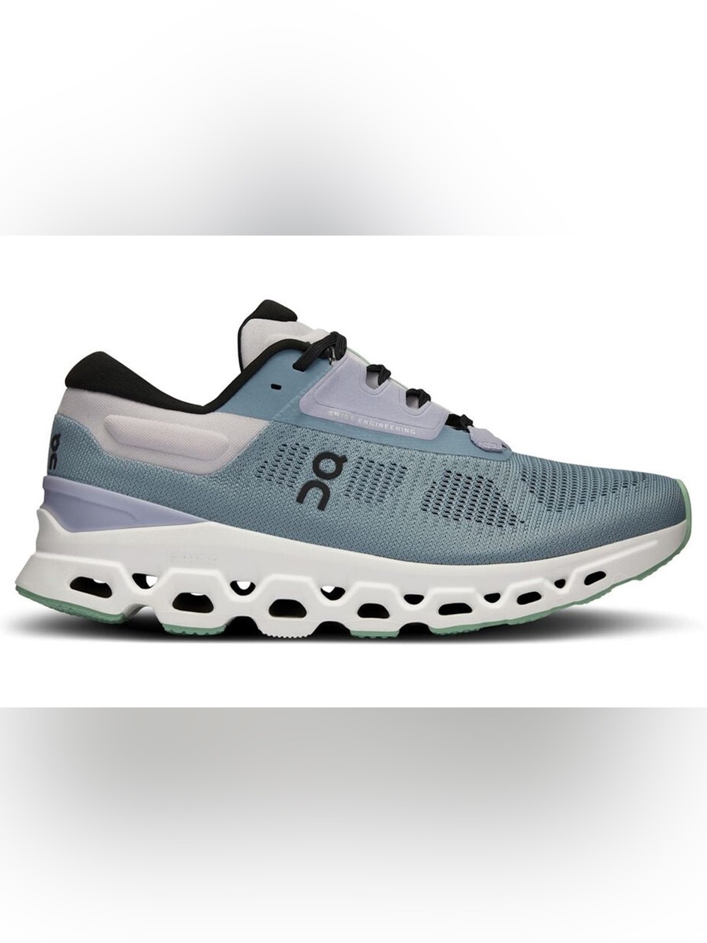 On Lightweight Running Sneaker in Blue and White